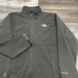 The North Face Apex Black Mens XL Soft Shell Zip Up Fleece Lined Jacket Gorpcore